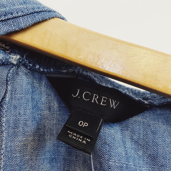 NWT J. CREW Denim Off-the-shoulder Flowy Shirt - Picture 4 of 5